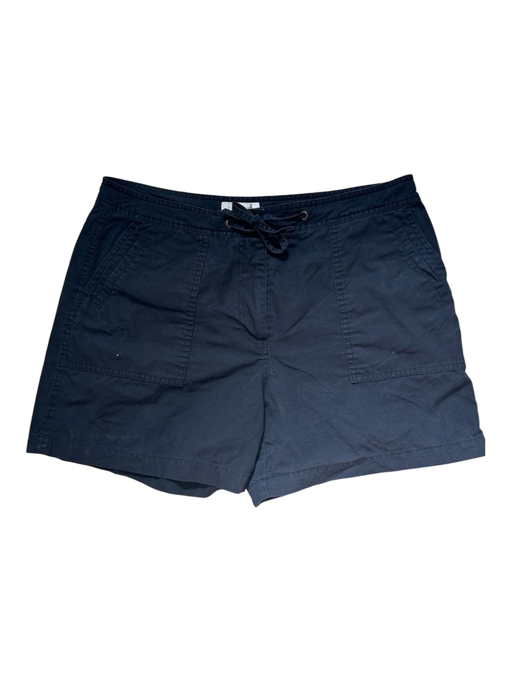 Vintage Jessica Women’s Black Cotton Shorts Classic Zipper Closure Early 2000’s